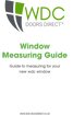 upvc door measure guide